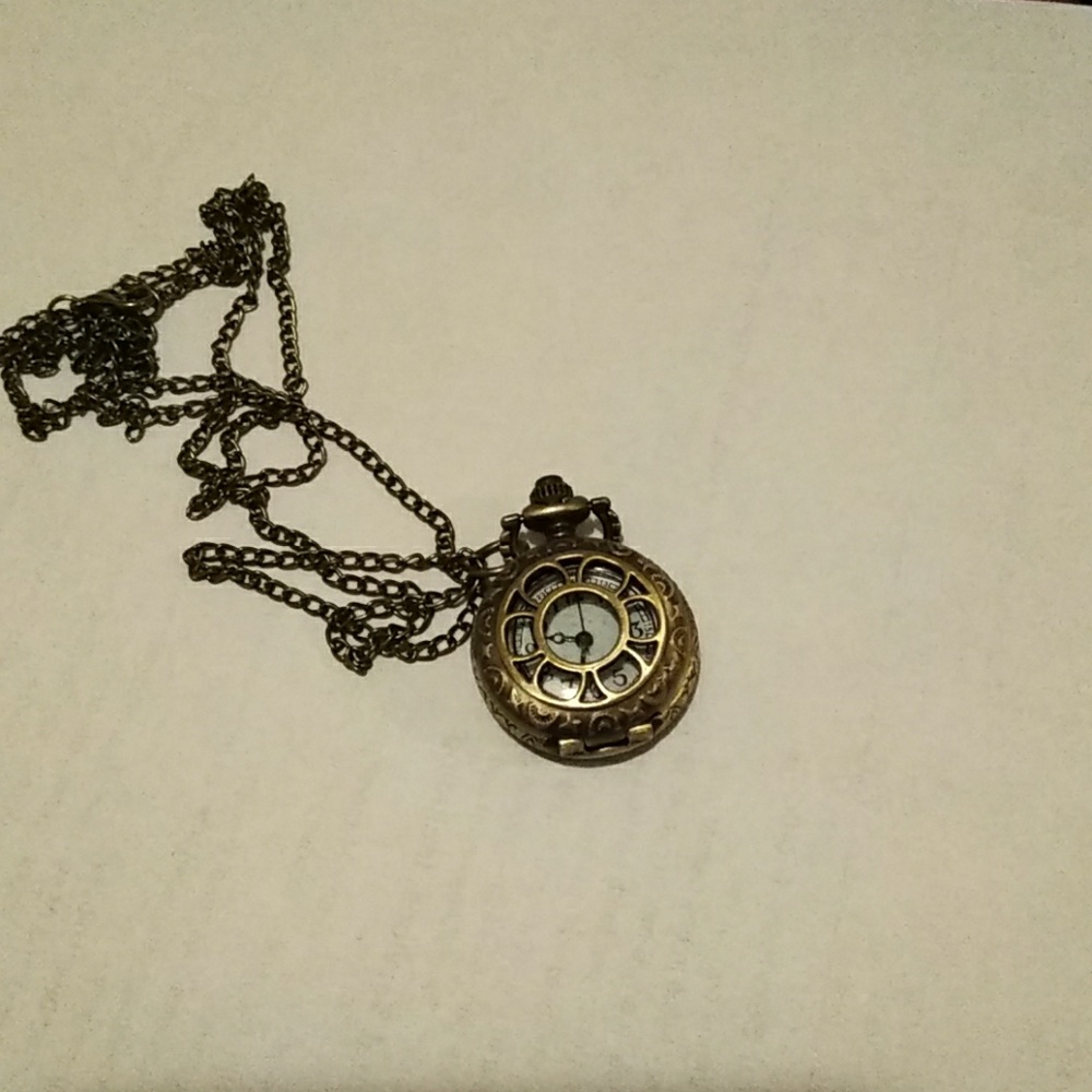 Pocket watch necklace